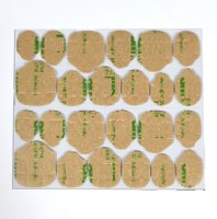 Colle à ongles en papier kraft, super adhésive, pelable, imperméable, taille extra large, jaune