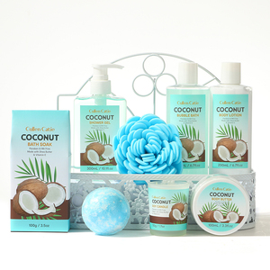 Conjunto de regalo de spa para <span class=keywords><strong>mujer</strong></span> de lujo Body & Earth 8 piezas Conjuntos de baño para <span class=keywords><strong>mujer</strong></span> con baño de burbujas con aroma a flor de cerezo y jazmín - Product Image 2
