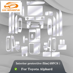 Pour Toyota Alphard 2020 voiture intérieur Console centrale <span class=keywords><strong>Invisible</strong></span> voiture costume TPU <span class=keywords><strong>Film</strong></span> de protection anti-rayures accessoiresRefit - Product Image 2
