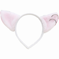 Serre-tête en peluche à oreilles de chat de dessin animé avec clochettes pour fête de carnaval, cosplay et déguisement de fille chat