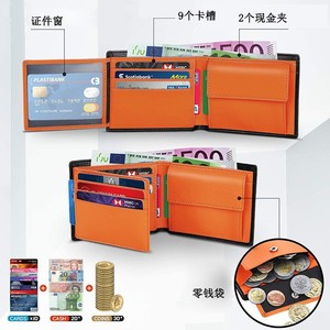 Impression <span class=keywords><strong>initiale</strong></span> portefeuilles en cuir véritable de haute qualité pour hommes <span class=keywords><strong>portefeuille</strong></span> en cuir pleine fleur <span class=keywords><strong>avec</strong></span> logo personnalisé pour hommes - Product Image 2