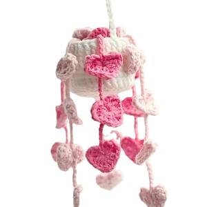 Accessoires d'usine de voiture mignons personnalisés <span class=keywords><strong>Crochet</strong></span> mignon <span class=keywords><strong>suspension</strong></span> de rétroviseur de voiture en pot tissé à la main accessoires de rétroviseur intérieur - Product Image 6