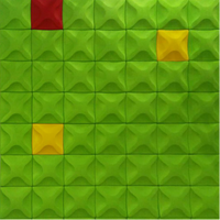 Panneau acoustique décoratif en fibre de polyester circulaire 3D, panneau mural absorbant le son pour mur de fond de bureau
