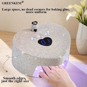 <span class=keywords><strong>Lampe</strong></span> à Ongles LED <span class=keywords><strong>UV</strong></span> Rechargeable au Design Coeur 86W Détection Intelligente Durcissement Rapide Portable Longue Batterie Full Diamond <span class=keywords><strong>Lampe</strong></span> <span class=keywords><strong>UV</strong></span> pour Ongles - Product Image 3
