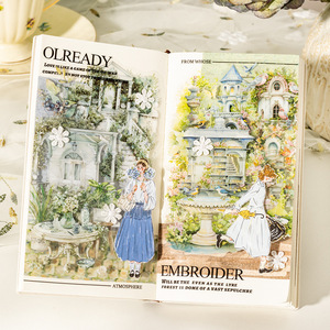 25 feuilles par paquet d'autocollants PET sur le thème du <span class=keywords><strong>jardin</strong></span> Collection Backyard of <span class=keywords><strong>Versailles</strong></span> 6 au choix - Product Image 1