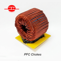 Bobine d'induction de suralimentation PFC personnalisée 500uH, fil résistant aux hautes températures pour onduleur UPS, onduleur PV, système de stockage d'énergie ESS