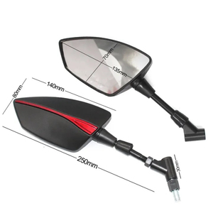 Piezas de repuesto para motocicleta espejo retrovisor Universal de mano derecha espejo retrovisor SH300 <span class=keywords><strong>Z300</strong></span> NINJA300 400 - Product Image 1