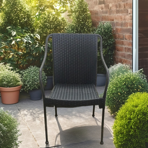 Hiện đại hình bầu dục dệt phòng chờ Patio Papasan Bistro Bộ <span class=keywords><strong>acapulco</strong></span> mọi thời tiết trong nhà/ngoài trời với khung nhôm Vật liệu PE cho công viên - Product Image 2