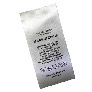 Camisetas de ropa personalizadas, camisas, etiquetas de cuidado impresas plegadas para ropa, Impresión de cuello, etiqueta de lavado - Product Image 6