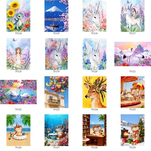 Kits <span class=keywords><strong>de</strong></span> broderie au <span class=keywords><strong>point</strong></span> <span class=keywords><strong>de</strong></span> <span class=keywords><strong>croix</strong></span> sur <span class=keywords><strong>toile</strong></span> <span class=keywords><strong>Aida</strong></span> 11 CT/14 CT/16 CT, grande taille 60x80cm, pré-imprimés, <span class=keywords><strong>pour</strong></span> adultes - Product Image 2