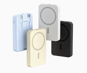 20000mAh không dây từ tính sạc nhanh ngân hàng điện lớn chia sẻ công suất lớn đi kèm với bốn dây điện thoại di động cung cấp 20Ah - Product Image 3