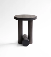 Fabricant sur mesure, table d'appoint en bois massif au design moderne pour ensemble de meubles, table d'angle amovible, canapé, salon à côté de la villa