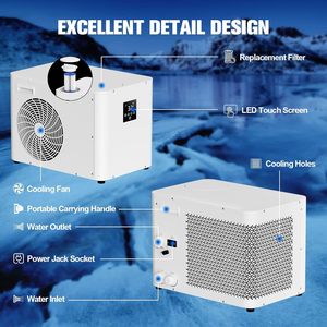 Bañera de hielo ICEGALAX de 60 galones, rectangular, de acrílico, para terapia de frío con enfriador de agua para recuperación corporal completa y recuperación deportiva. - Product Image 6