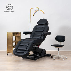 Madamcenter Chaise de traitement de spa esthétique haut de gamme à 4 moteurs, <span class=keywords><strong>lit</strong></span> de beauté électrique noir au design moderne pour l'esthétique dermatologique - Product Image 1