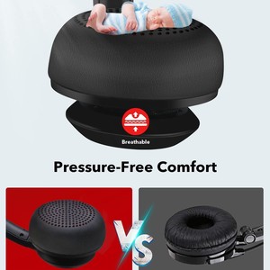 Casque filaire JIAMQISHI avec microphone EH01, double prise USB et 3,5 mm, casque supra-auriculaire pour ordinateur, idéal pour les centres d'appels - Product Image 3