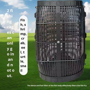 Nouveau <span class=keywords><strong>panier</strong></span> de pêche épaissi à 8 ou 6 trous, filet de pêche en plastique pour anguilles, loches et écrevisses - Product Image 4