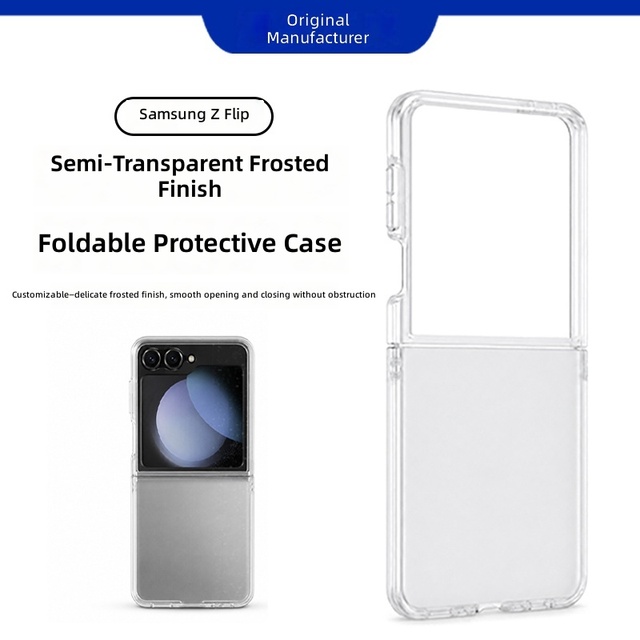 Z Flip6 Z Flip7 Fold Phone Case Transparent Shockproof Case Mobile Phone Accessories Wholesale Available Support OEM Custom PC