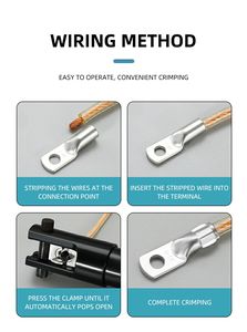 구리 JG 타입 와이어 노즈 터미널 - 자동차 배터리 러그 헤비 듀티 크림프 커넥터 - Product Image 6