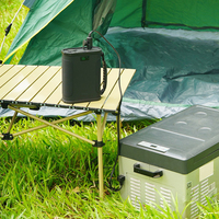 Batterie Externe Portable 96000 mAh 12V 15A LiFePO4 60W avec Compresseur Réfrigérateur de Voiture pour Allume-Cigare, Solaire et UAV