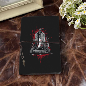 Cuaderno hecho a mano A6 multiusos Regalo funcional del Día del Padre Ideal para el trabajo y el hobby Machete Tombstone <span class=keywords><strong>bloo</strong></span> - Product Image 2