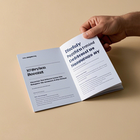 Conception gratuite personnalisée Flyers en papier d'art Brochure à trois volets Manuel d'impression Menus Catalogue Service d'impression de magazines