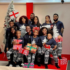 Conjunto de Pijamas Personalizados para a Família no Natal, Roupas de Dormir em Poliéster para Homens, Mulheres e Crianças, PJs de Natal, Dropshipping POD MOQ 1PC - Product Image 2