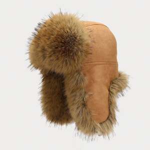Gorro de Invierno para Hombre 2024, Diseño Moderno, Cálido, de Piel, Estilo Trapper, Venta al Por Mayor - Product Image 5