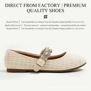 Giày Mary Jane đính đá thời trang mới <span class=keywords><strong>2025</strong></span> dành cho nữ, giày bệt nữ, giày nữ tính, giày mùa hè và mùa xuân - Product Image 3