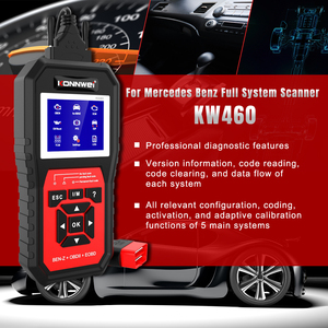 Full System Scanner for Mercedes OBD2 Scanner ECU OBDI OBDII Konnwei Kw460 Escanner for Universal Cars - Product Image 3