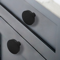 Poignées de tirage en métal poignées en laiton noir brossé poignée de porte boutons de boîte à bijoux