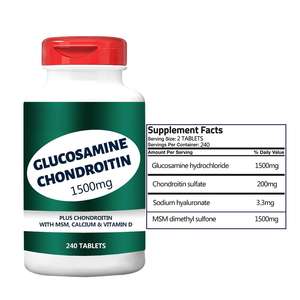 Kondroitin Glikoz Tabletleri MSM Kalsiyum Vitamin D Yetişkin Yaşlı Eklem Sağlığı-240 tablet 24 Ay Raf Ömrü Işık Geçirmez OEM - Product Image 2