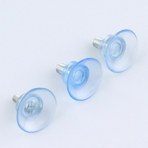 Screw Suction Cup with Rod Transparent PVC <b>Adjustable</b> for Fixed Glass Coffee <b>Table</b> GQK GW2581803 Modern Durable - Product Image 5