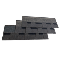 Genteng Atap Modern Berlapis Aspal Arsitektural Fiberglass 3-Tab Tugas Berat Tahan Api Tahan Air Tahan Angin