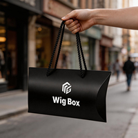 Boîtes d'emballage personnalisables pour extensions de cheveux, avec logo sur mesure, boîtes d'expédition de luxe en papier pour perruques et extensions capillaires