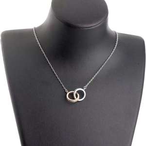 Sterling 925 Jewellery Heart <b>Cross</b> Border Multi Reliable Drop Shipping Support Triple Plated Silver Necklace Heartfelt Ramadan - Product Image 4