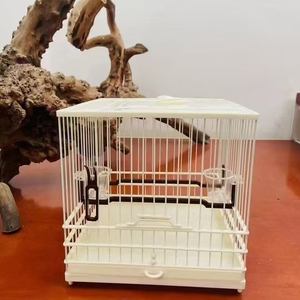 Cage à oiseaux rectangulaire 2026 avec crochet et mangeoire pour petits oiseaux, perroquets, perruches, pinsons – Idéale pour l'extérieur - Product Image 2