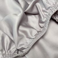 Parure de draps 4 pièces en lyocell de bambou 100% soyeux et doux, teint uni, pour adultes, enfants et bébés, avec drap-housse