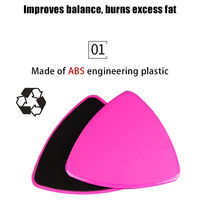 Disques de glisse triangulaires pour fitness intérieur, fabriqués en plastique ABS, coussinets de glisse moulés, directement de l'usine