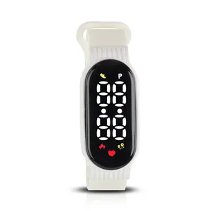 Tốt nhất bán tùy chỉnh thương hiệu thể thao đồng hồ Pedometer Đồng hồ LED Tracker thể dục ban nhạc