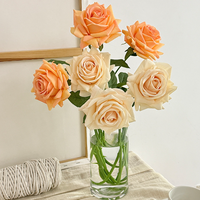 Großhandel Künstliche Rosen Naturgetreue Seidenblumen Realistische Einzelstiele Premium Hochzeitstisch-Dekorationen