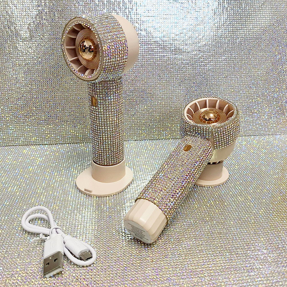 Высококачественный Новый Алмазный Мини ручной вентилятор для ресниц USB перезаряжаемый вентилятор кондиционера для наращивания ресниц