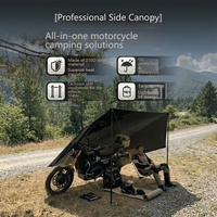 Auvent latéral de voiture Oxford noir testé sur le terrain, abri portable 4x4 tout-terrain, tente pare-soleil imperméable, protection UV quatre saisons