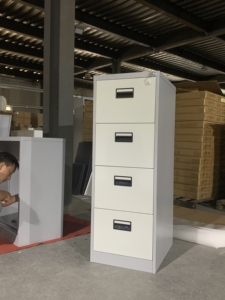 Mobilier de bureau Vertical en acier à 4 tiroirs, serrure combinée, <span class=keywords><strong>casier</strong></span> de <span class=keywords><strong>rangement</strong></span>, dossier A4 F4, classeurs à 4 tiroirs - Product Image 2