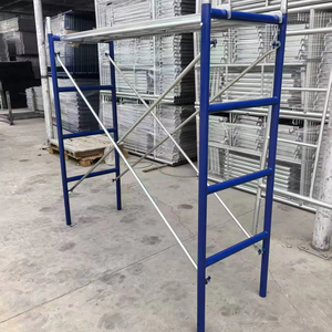 Sistema di Ponteggio Mobile in Acciaio Zincato con Telaio a H 1700*600*1800mm, Scala da Costruzione e Ponteggio per Muratori - Product Image 1