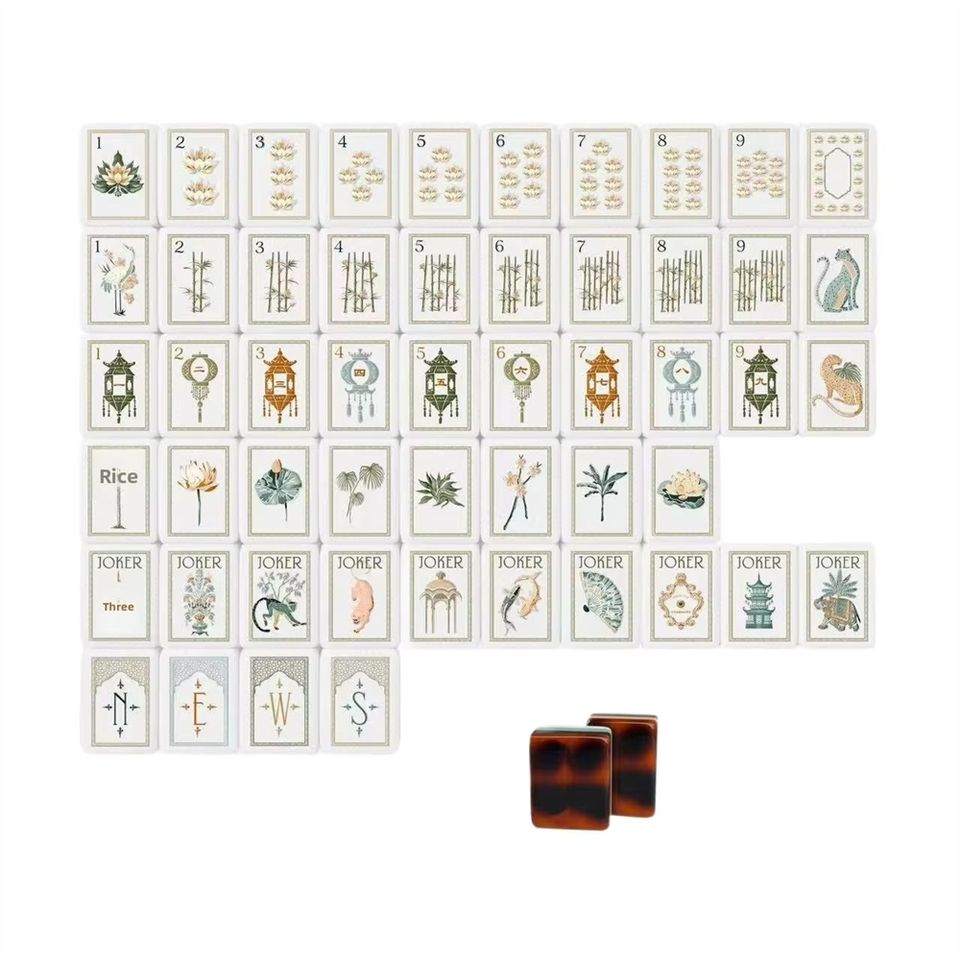 4-Layer Engraved American Mahjong, Extra-Large 1.42