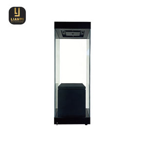 Vitrina LED Minimalista Personalizada con Vidrio de Altura Completa, Juntas Invisibles y Revestimiento Antirreflejos Avanzado para Galería - Product Image 6