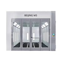 Cabine de peinture automobile au prix le plus bas en Chine, certification CE ISO, système de chauffage électrique, brûleur diesel pour la peinture de voitures en garage