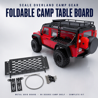 1 Ensemble de table pliante en métal et boîte à outils pour modèles RC Crawler 1/18 - Pièces et accessoires de mise à niveau