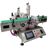 Machine à étiqueter automatique hexagonale pour pot de bouteille carré enveloppant autour de l'applicateur d'étiquettes