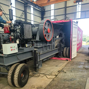 Concasseur à Mâchoires Mobile pour l'Exploitation Minière de Roches et de Pierres, Moteur Diesel PLC, Capacité 20-100 T/h - Product Image 5